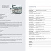 Two pages from "The History of Dyess Air Force Base" by Schiffer Publishing, Ltd.: the left page has publication details and a small black-and-white photo of a housing camp, while the right features a two-column table of contents with chapters and page numbers.