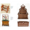 antique american needlework tools: work kit and machine