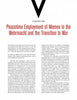 A page from Last Ride of the Valkyries by Schiffer Publishing, Ltd. shows a large V, a chapter heading, and discusses WWII uniforms and insignia worn by female auxiliaries in the German armed forces.