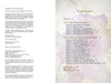 An open book shows the copyright page with publication details on the left and the table of contents on the right for "Spirit Magnet In Texas" by Schiffer Publishing, Ltd., featuring ghost stories about haunted Texas and its lingering spirits.