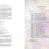 An open book shows the copyright page with publication details on the left and the table of contents on the right for "Spirit Magnet In Texas" by Schiffer Publishing, Ltd., featuring ghost stories about haunted Texas and its lingering spirits.