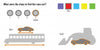Infographic inspired by "The Lost Race Car" from Schiffer Publishing, Ltd.: four wheels, a short car above a long bus, and a small car beside a large vehicle; color swatches (red, gray, blue, yellow, green) appear at the top right.