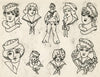 Flash from the Bowery - Girl sketches