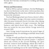 A book page from "Spirits of Georgia's Southern Crescent" by Schiffer Publishing features decorative spider graphics and headings—History and Renovations—with stories about Chef George, Ten East Washington, and haunted Georgia legends.