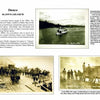 “Greetings from the Washington Coast” by Schiffer Publishing, Ltd. is a historical collage of Ilwaco with vintage photos—steamboats, dockside wagons, and a stagecoach—celebrating its rich maritime and transportation heritage.