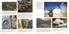 A two-page military-themed magazine spread from Schiffer Publishing, Ltd. features multiple images of the Humvee, soldiers in uniform, close-ups of military gear, and a soldier signaling as a helicopter lands in a dusty environment.