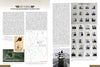 A two-page spread from Schiffer Publishing’s "German U-Boat Ace Heinrich Lehmann-Willenbrock" features WWII U-96 text, B&W submarine and crew photos, a North Atlantic map, and a grid of crewmember portraits with German captions.