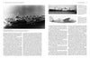 A two-page spread from "United States Navy and Marine Corps Aviation Squadron Lineage, Insignia, and History" (Schiffer Publishing, Ltd.) displays three black-and-white photos—an aircraft carrier, a cargo ship, and a WWII plane—plus detailed aviation history text.