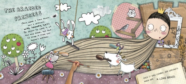 They Turned Me Down! by Schiffer Publishing, Ltd. features a playful, colorful scene with a young princess and friendly animals, ideal for fairy tale-themed interactive children's books.