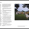 A two-page magazine spread features Schiffer Publishing, Ltd.'s book "Designing for Disaster," showcasing climate change architecture with tips on defensible perimeters and a photo of a modern home with large windows and drought-resistant landscaping.