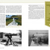 A book spread in "American Breechloading Mobile Artillery 1875-1953" by Schiffer Publishing features text, labeled photos of saluting guns, detailed mechanism close-ups, and a green fact box with stars—ideal for any field artillery reference.