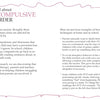 An info graphic titled "Unraveling Rose" by Schiffer Publishing, Ltd. explains obsessive thoughts in children, their effects, and shares four coping tips for parents and teachers. Pink and black text appears on a white background.