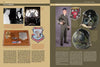 The two-page Yankee Air Pirates spread from Schiffer Publishing, Ltd. showcases B-52 gunner history, photos, insignia, Vietnam-era gear, a flight suit, helmet, and detailed text—ideal for USAF militaria collectors.