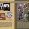 The two-page Yankee Air Pirates spread from Schiffer Publishing, Ltd. showcases B-52 gunner history, photos, insignia, Vietnam-era gear, a flight suit, helmet, and detailed text—ideal for USAF militaria collectors.