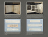 A collage of four photos from Frances L. Goodrich's Brown Book of Weaving Drafts (Schiffer Publishing, Ltd.) displays handwritten notes, typed papers, weaving drafts, and historic sample voting cards with captions explaining their historical use.