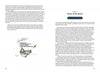 In Saltwater Tales by Schiffer Publishing, Ltd., a two-page spread ends a chapter with text and an illustration of a "collected" bucket full of tackle box, fishing poles, artificial worms, and bluefish—ideal for saltwater fishing—while Chapter 6, Beast of the Beach, begins.
