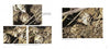 Four photographs from "Wolf Sanctuary" by Schiffer Publishing, Ltd. depict wolves in an outdoor enclosure—three show one wolf digging and nudging another into a hole, while the fourth features a single wolf sitting in the spot.
