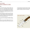 In "Making Full Tang Knives for Beginners" by Schiffer Publishing, Ltd., a two-page spread covers knife making basics, with a labeled fixed-blade knife diagram showing parts like tip, spine, and tang, plus discussions of skills, safety, and tools.