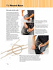 Basketry by Schiffer Publishing, Ltd. offers a step-by-step photo tutorial with detailed instructions and four images showing hands weaving a round base with thin wooden strips, demonstrating basketry techniques on a flat surface.