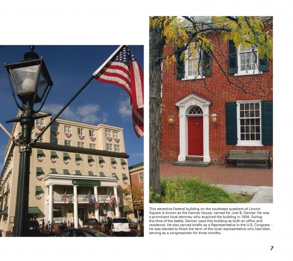 A close-up of Gettysburg, Pennsylvania, featured in "Gettysburg Perspectives" by Schiffer Publishing, Ltd., highlights the area's rich Civil War history near Gettysburg National Military Park.