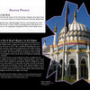 A page from Supernatural Texas by Schiffer Publishing, Ltd. features text about Grande Prairie and the Palace of Wax & Ripley's Believe It or Not Museum, plus a star-shaped photo of a domed building rumored to be haunted in Texas.