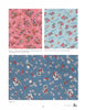 Vintage Children's Fabrics by Schiffer Publishing, Ltd.: three samples—pink with playful children and toys, light blue with children, dogs, and text, and blue with children, dogs, and flowers—showcase whimsical vintage designs.