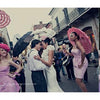 Capture bridal inspiration from 'The White Dress in Color: Wedding Inspirations for the Modern Bride' by Schiffer Publishing, Ltd.—joyful scenes of smiling couples, lilac bridesmaids, and unique wedding photography ideas.