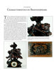 A page titled Characteristics of Black Forest Woodcarvings by Schiffer Publishing, Ltd. features two photos: a boy on a large dog and a detailed animal scene, with text on Swiss carving traditions and Black Forest decor.