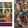 Renaissance Realm by Schiffer Publishing, Ltd. features four ornate, Renaissance-style paintings inspired by Olga Suvorova, depicting elegantly dressed women amid fruits, flowers, playing cards, and a chess board in lush settings.