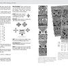 A spread from Lexicon of Tribal Tattoos by Schiffer Publishing, Ltd. shows text on Ifugao tattoo meanings on the left page and black-and-white illustrations of traditional Ifugao geometric motifs on the right.