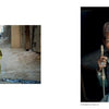 On the left, a child in green stands in an alley; on the right, an older man with a hat holds a pipe indoors—capturing the spirit of human portraits in documentary photography from "Human Tribe" by Schiffer Publishing, Ltd.