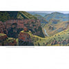 Painted Landscapes by Schiffer Publishing, Ltd. captures scenic canyon vistas with rocky cliffs, green hills, and a winding river beneath a clear sky, reflecting the natural beauty and rugged terrain of American landscapes.