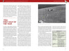 A two-page spread from "The Soviet Space Program" by Schiffer Publishing, Ltd. features 1966 Soviet moon program text, a large black-and-white lunar surface photo with numbered points, a caption, and a table of Cosmos missions.