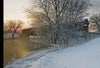 Capture the charm of Amish country with Bridges of Lancaster County Postcards from Schiffer Publishing, Ltd.—featuring snow-covered landscapes, frosty trees, and iconic covered bridges just like classic color postcards.