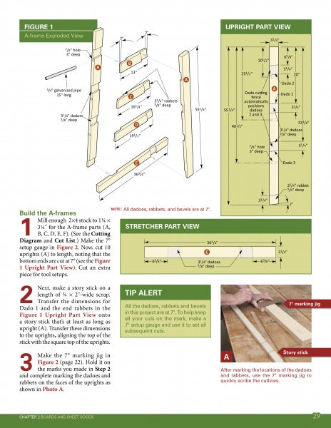 A woodworking guide from Schiffer Publishing, Ltd.—Home Workshop Storage: 21 Projects to Build—features assembly diagrams, key tips, and step-by-step photos to inspire your next workshop organization or storage project.