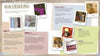 A magazine spread showcases crafting essentials—fabric, linen, handles, straps, trims, buttons, and fasteners—each with tips. Ideal for fans of Bags for Fashionistas by Schiffer Publishing, Ltd., or anyone seeking new handbag DIY ideas.