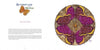 A spread from "Nature Mandalas Wonders of the Garden" by Schiffer Publishing, Ltd. shows the title "Butterflies and Moths" with an orange butterfly and "Mourning Cloak" on the left, and a circular illustration of four purple and yellow butterflies on the right.