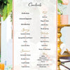 The "Four Seasons of Entertaining" by Schiffer Publishing, Ltd. features a floral-bordered contents page listing Spring, Summer, Fall, and Winter sections with themed events and page numbers—perfect for discovering seasonal party inspirations.