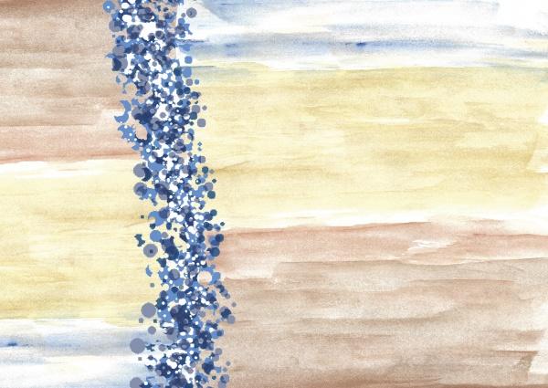 The Manifestation Journal by Schiffer Publishing, Ltd. features abstract watercolor art with beige, brown, and white bands. A bold vertical cluster of blue and white dots adds striking contrast—perfect inspiration for your artistic planning.