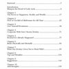 A table of contents for Twist Your Fate by Schiffer Publishing, Ltd., featuring chapters like The Secret to Happiness, Health, and Wealth and How to Twist Your Fate and Profit From Coincidence, with page numbers and star decorations.