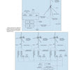 A schematic from "Offshore Windpower" by Schiffer Publishing, Ltd. details wiring for single and multiple small wind turbine setups, with labeled components such as turbines, breakers, fuses, battery banks, and inverter connections.