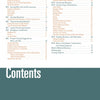 The table of contents in Carving Marine Mammals with Power by Schiffer Publishing, Ltd. lists chapters on carving, tools, sanding, painting, finishing projects—including marine mammal techniques—with page numbers. The lower half is teal and says "Contents.