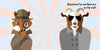 Illustration of a fox with magnifying glass and a goat in sunglasses on an adventure. Text reads: Detectives Fox and Goat are on the trail in "The Vanishing Baseball Cap" by Schiffer Publishing, Ltd.—perfect for any toddler board book.