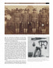 A photo from "To Hell with the Kaiser, Vol. I" (Schiffer Publishing, Ltd.) shows four National Guardsmen in WWI uniforms, standing in a row. Below is a display of their gear—hat, rifle, boots—while text frames both images.