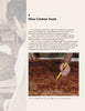 A person traces a wavy line on a wooden veneer panel with a yellow pencil, demonstrating veneering methods from "Advanced Veneering and Alternative Techniques" by Schiffer Publishing, Ltd., with woodworking tools and materials visible on the table.