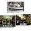 Three vintage images from "Greetings from Ormond Beach, Florida" by Schiffer Publishing, Ltd.: tour boat labeled Tomoka Jungle Cruise & Ranch, boat moored on a tree-lined river, and people fishing—classic postcard scenes.
