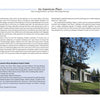 A magazine spread from Schiffer Publishing, Ltd. features Contemporary Villas, highlighting a modern house amid trees. An inset photo of a tree branch against the sky complements the architectural details and project insights.
