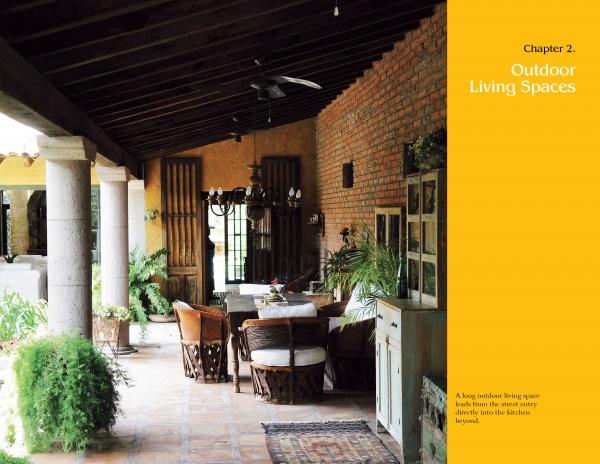 Inspired by Mexican architecture, Mexican Gardens & Patios from Schiffer Publishing, Ltd. helps you create a warm and inviting outdoor living space with features like brick walls and vibrant patio designs.