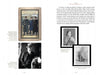 A historical book page from Schiffer Publishing, Ltd.'s "Wool" features a vintage clothing ad with three men in suits, profiles of Ella and Ynez Gerardo, info on North Carolina wool production, and Native American motif references in the U.S.