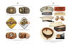 A two-page spread from "China Horse Marine" by Schiffer Publishing, Ltd. showcases historic U.S. Marine Corps hats and badges: fur hats and close-ups on the left; China Marines’ white hats, hat bands, and a bronze insignia on the right.